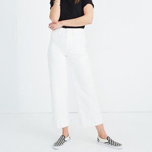 Madewell Petite Emmett Wide Leg Crop Pants Size 24